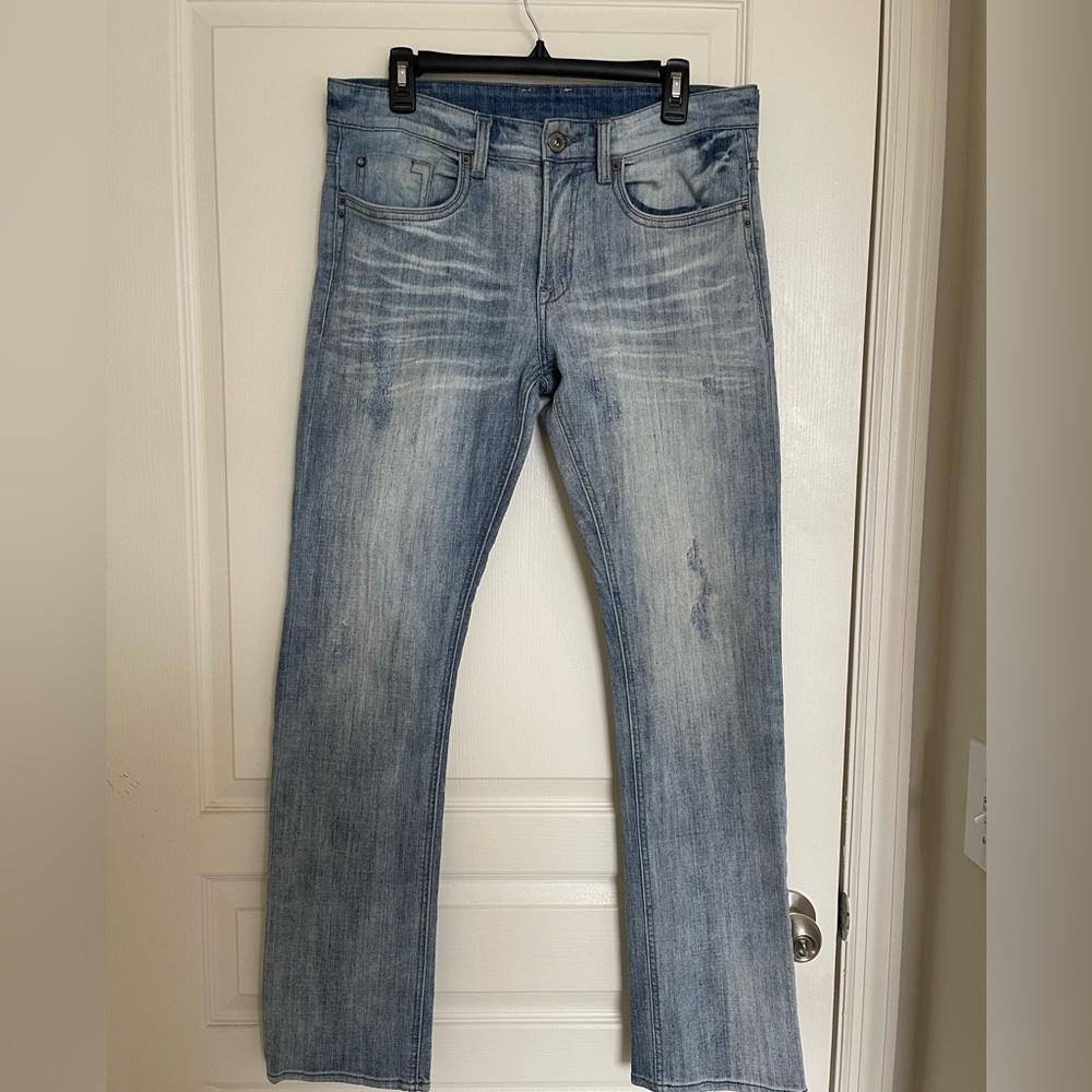 Buffalo - David Bitton - Mens Size 32x32 Jeans Slim Straight Stretch. Blue.Denim